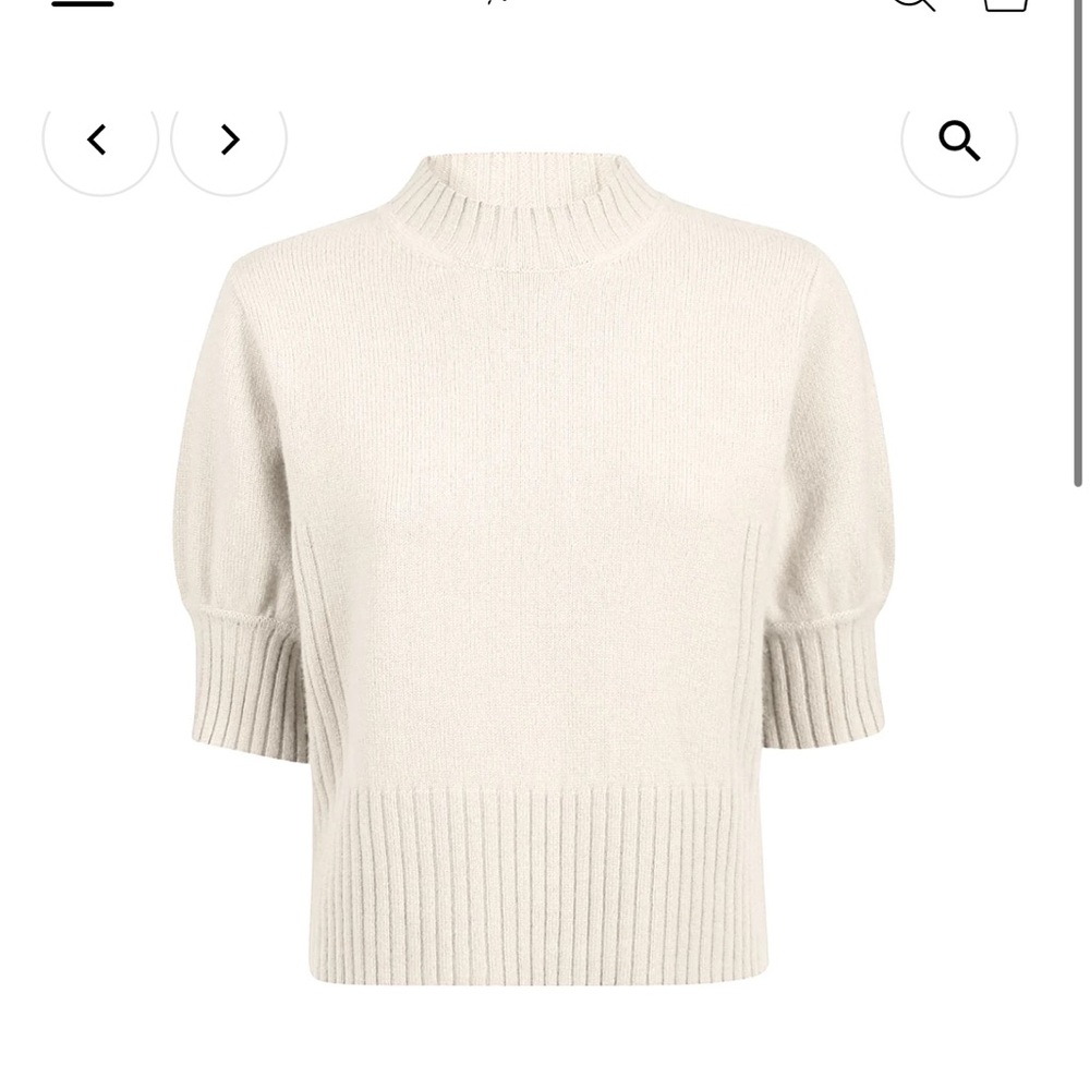 Purotatto Crew Neck Sweater Elbow Length Sleeves
